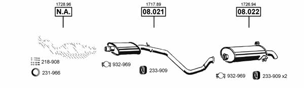 Asmet PE081970 Система выпуска отработаных газов PE081970: Купить в Украине - Отличная цена на EXIST.UA! PE081970 Asmet Система выпуска отработаных газов