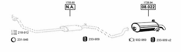Asmet PE082050 Система выпуска отработаных газов PE082050: Купить в Украине - Отличная цена на EXIST.UA! PE082050 Asmet Система выпуска отработаных газов