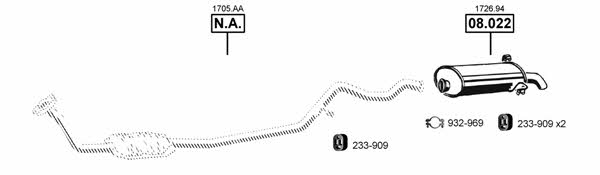Asmet PE082060 Система выпуска отработаных газов PE082060: Купить в Украине - Отличная цена на EXIST.UA! PE082060 Asmet Система выпуска отработаных газов