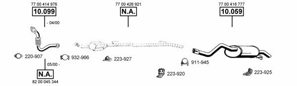 RE100495 Asmet Система випуску відпрацьованих газів
