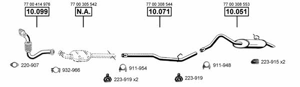 RE101670 Asmet Система выпуска отработаных газов