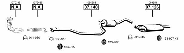FO071095 Asmet Система выпуска отработаных газов