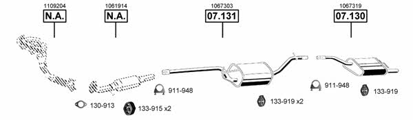 FO072000 Asmet Система выпуска отработаных газов