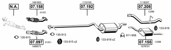 FO072705 Asmet Система выпуска отработаных газов