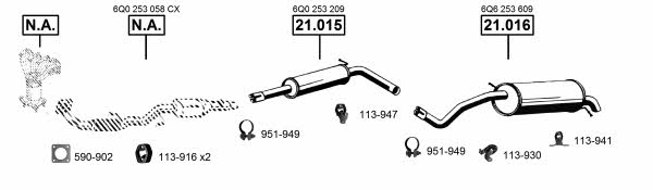SE191455 Asmet Система выпуска отработаных газов