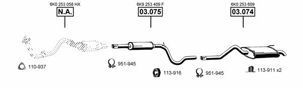 SE191855 Asmet Система выпуска отработаных газов