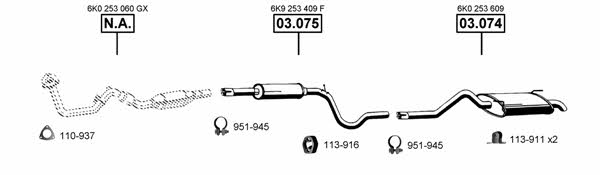SE191860 Asmet Система выпуска отработаных газов