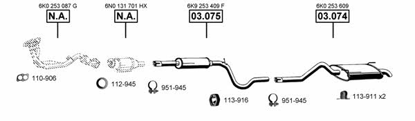 SE191885 Asmet Система выпуска отработаных газов