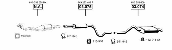 SE191915 Asmet Система выпуска отработаных газов