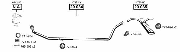 TO200450 Asmet Система выпуска отработаных газов