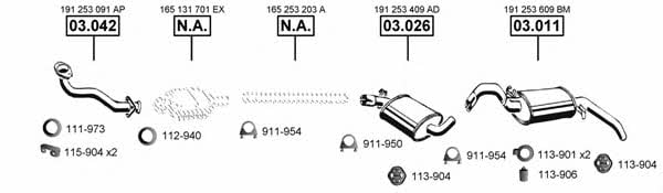 VA031525 Asmet Система выпуска отработаных газов