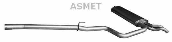 01077 Asmet Глушитель, задняя часть