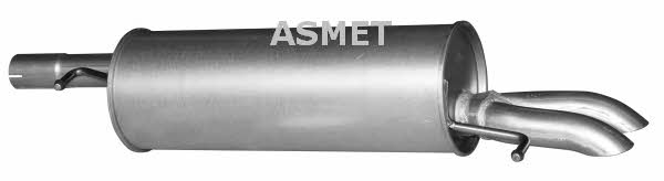 04076 Asmet Глушитель, задняя часть