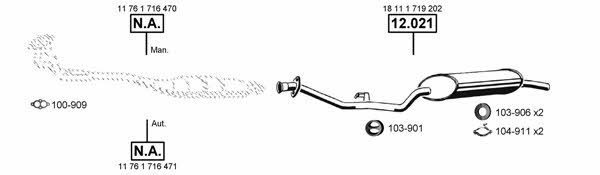 BM120565 Asmet Система выпуска отработаных газов