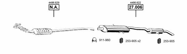 CH270340 Asmet Система выпуска отработаных газов