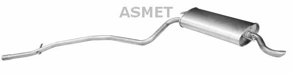 16022 Asmet Глушитель, задняя часть
