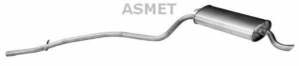 16074 Asmet Глушитель, задняя часть