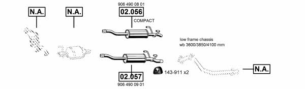 ME012414 Asmet Система выпуска отработаных газов