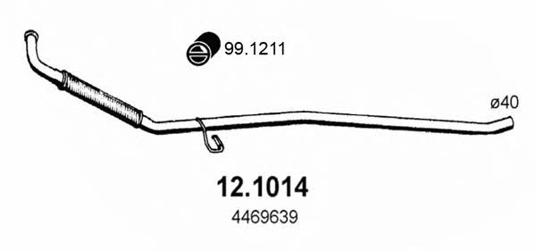  12.1014 Вихлопна труба 121014: Купити в Україні - Добра ціна на EXIST.UA!