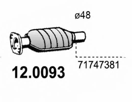 Asso 12.0093 Каталізатор 120093: Купити в Україні - Добра ціна на EXIST.UA!