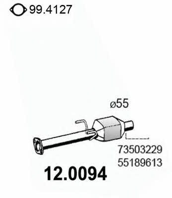 Asso 12.0094 Каталізатор 120094: Купити в Україні - Добра ціна на EXIST.UA!