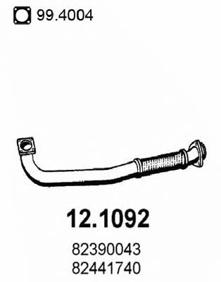  12.1092 Вихлопна труба 121092: Купити в Україні - Добра ціна на EXIST.UA!