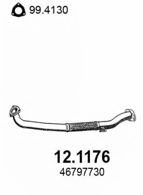 Asso 12.1176 Вихлопна труба 121176: Купити в Україні - Добра ціна на EXIST.UA!