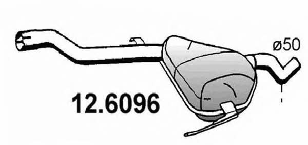 Asso 12.6096 Глушник, середня частина 126096: Купити в Україні - Добра ціна на EXIST.UA!
