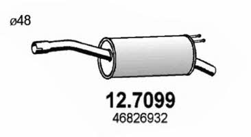 Asso 12.7099 Глушник, задня частина 127099: Купити в Україні - Добра ціна на EXIST.UA!