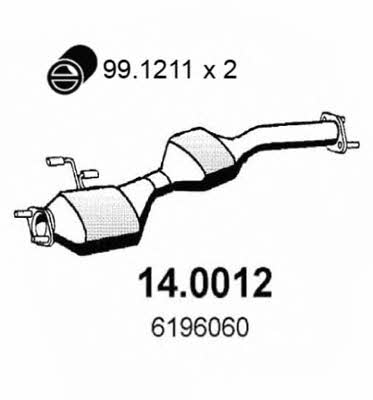  14.0012 Каталізатор 140012: Купити в Україні - Добра ціна на EXIST.UA!