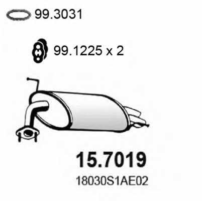  15.7019 Глушник, задня частина 157019: Купити в Україні - Добра ціна на EXIST.UA!