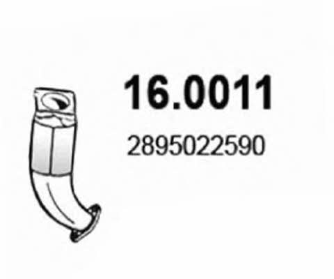 Asso 16.0011 Каталізатор 160011: Купити в Україні - Добра ціна на EXIST.UA!