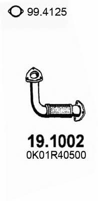 Asso 19.1002 Вихлопна труба 191002: Приваблива ціна - Купити в Україні на EXIST.UA!