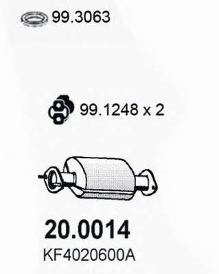 Asso 20.0014 Каталізатор 200014: Купити в Україні - Добра ціна на EXIST.UA!