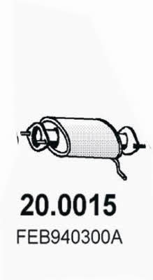 Asso 20.0015 Каталізатор 200015: Купити в Україні - Добра ціна на EXIST.UA!