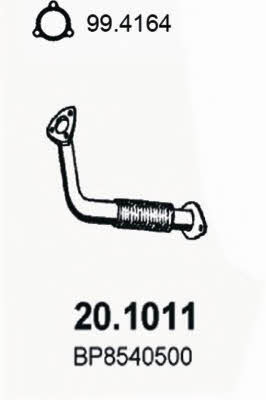 Asso 20.1011 Вихлопна труба 201011: Купити в Україні - Добра ціна на EXIST.UA!