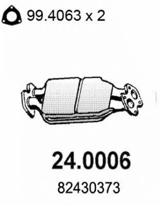 Asso 24.0006 Каталізатор 240006: Купити в Україні - Добра ціна на EXIST.UA!
