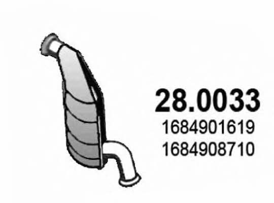 Asso 28.0033 Каталізатор 280033: Купити в Україні - Добра ціна на EXIST.UA!