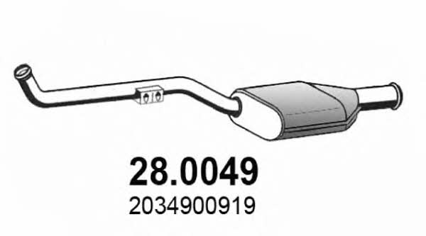 Asso 28.0049 Каталізатор 280049: Приваблива ціна - Купити в Україні на EXIST.UA!