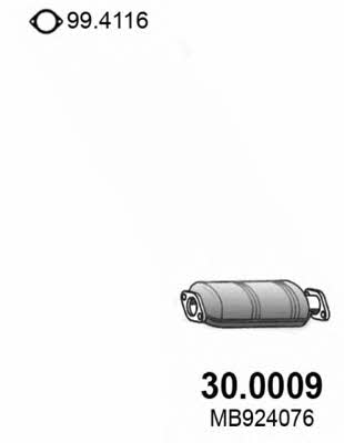 Asso 30.0009 Каталізатор 300009: Купити в Україні - Добра ціна на EXIST.UA!