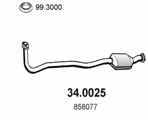 Asso 34.0025 Каталізатор 340025: Купити в Україні - Добра ціна на EXIST.UA!