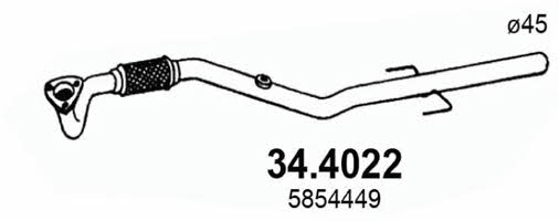 Asso 34.4022 Вихлопна труба 344022: Купити в Україні - Добра ціна на EXIST.UA!