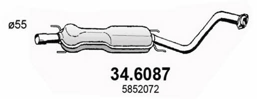 Asso 34.6087 Глушник, середня частина 346087: Купити в Україні - Добра ціна на EXIST.UA!