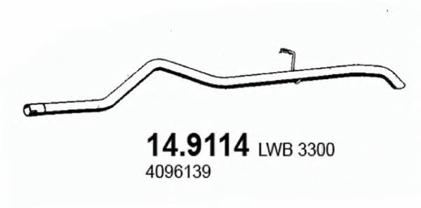 Asso 14.9114 Вихлопна труба 149114: Купити в Україні - Добра ціна на EXIST.UA!