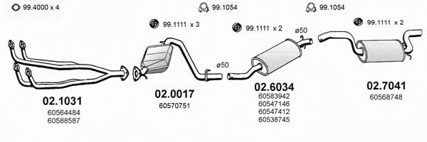  ART0084 Система випуску відпрацьованих газів ART0084: Купити в Україні - Добра ціна на EXIST.UA!