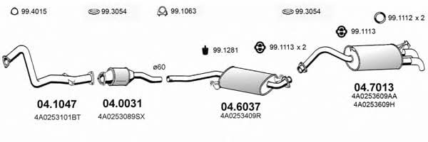  ART0278 Система випуску відпрацьованих газів ART0278: Купити в Україні - Добра ціна на EXIST.UA!