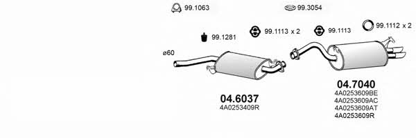 Asso ART0283 Система випуску відпрацьованих газів ART0283: Приваблива ціна - Купити в Україні на EXIST.UA!