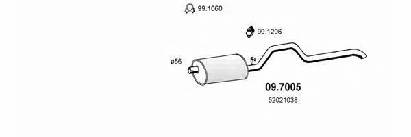 Asso ART0399 Система випуску відпрацьованих газів ART0399: Приваблива ціна - Купити в Україні на EXIST.UA!