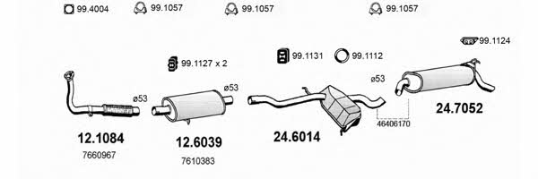  ART1256 Система випуску відпрацьованих газів ART1256: Купити в Україні - Добра ціна на EXIST.UA!