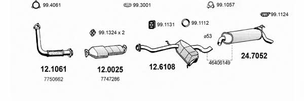  ART1257 Система випуску відпрацьованих газів ART1257: Купити в Україні - Добра ціна на EXIST.UA!
